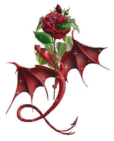 Dragon & rose